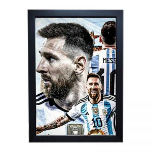 Lionel Messi A4 Photo/Poster Frame – Premium Quality Matt Coated Finish