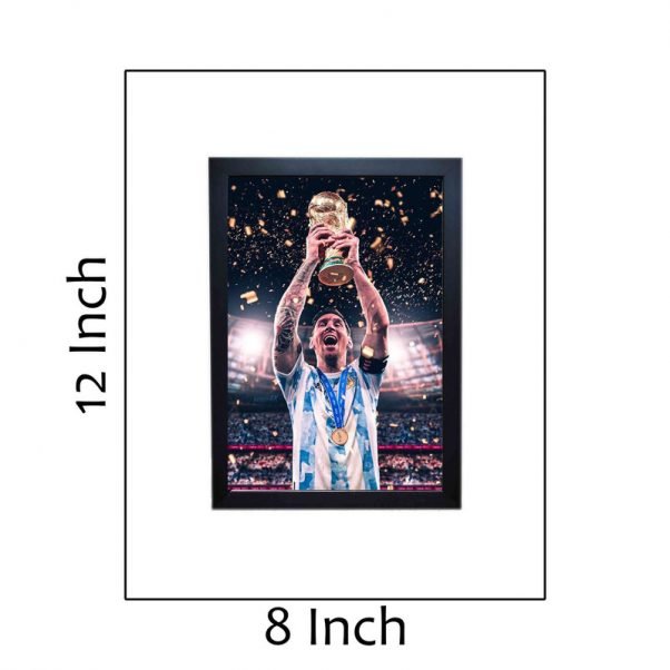 "Legendary Lionel Messi World Cup Poster Frame: Celebrate Soccer Greatness" - Image 3