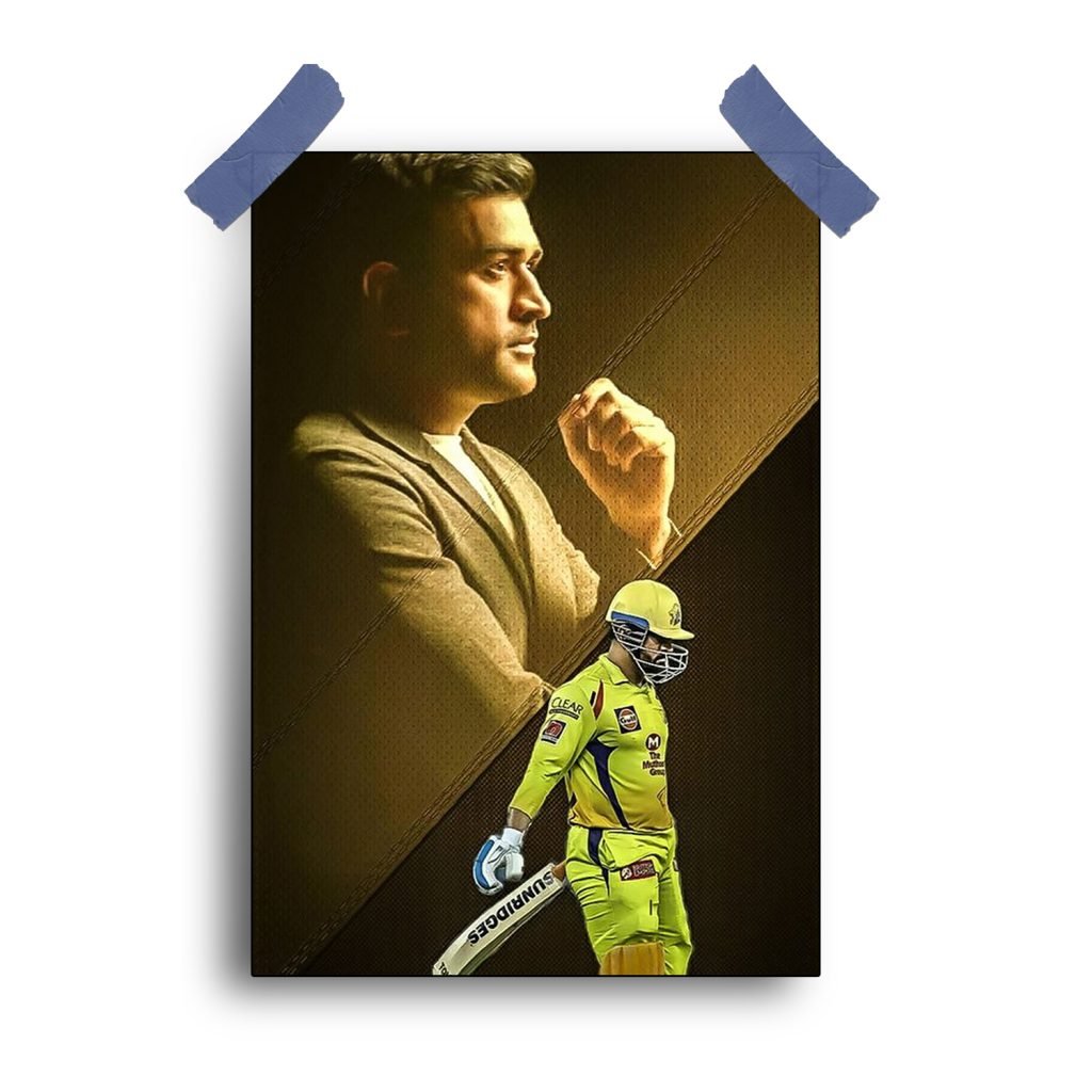 Dhoni csk poster