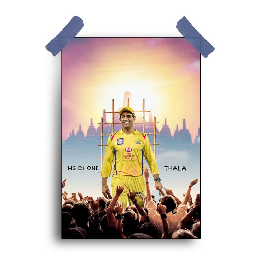 Chennai Super Kings Poster: Vibrant Cricket Wall Art