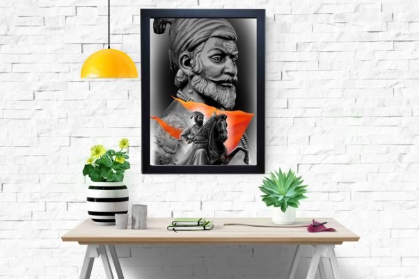 "Chhatrapati Shivaji Maharaj Poster Frame: Honouring a Legendary Icon" - Image 2