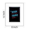"RISK HAI TOH ISHQ HAI 8x12 Inch Matt Coated Photo/Poster Frames: Embrace the Spirit of Adventure" 3 PIN15 framed