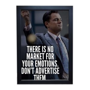 “Wolf of Wall Street Motivational Quote 8×12 Inch Matt Coated Photo/Poster Frames: Inspire Ambition”