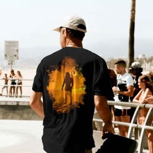 Black Cotton Tshirt For Men