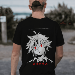 “Discover the Power of Self-Reflection with Our ‘You Think You Can Fool Your Own Heart’ Anime Quote T-Shirt – PrintItNice”