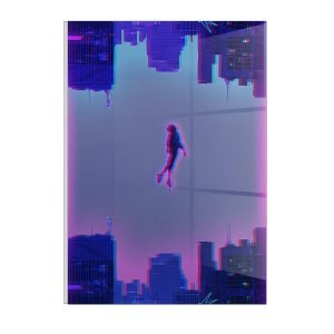 "Spectacular Spider-Man Multiverse Canvas Art in Glass Acrylic Frame – Marvelous Wall Decor" A4 SIZE