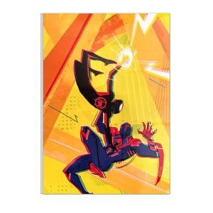 "Spectacular Spider-Man: Peter Parker Canvas Art in Glass Acrylic Frame – Marvelous Wall Decor" A4 SIZE