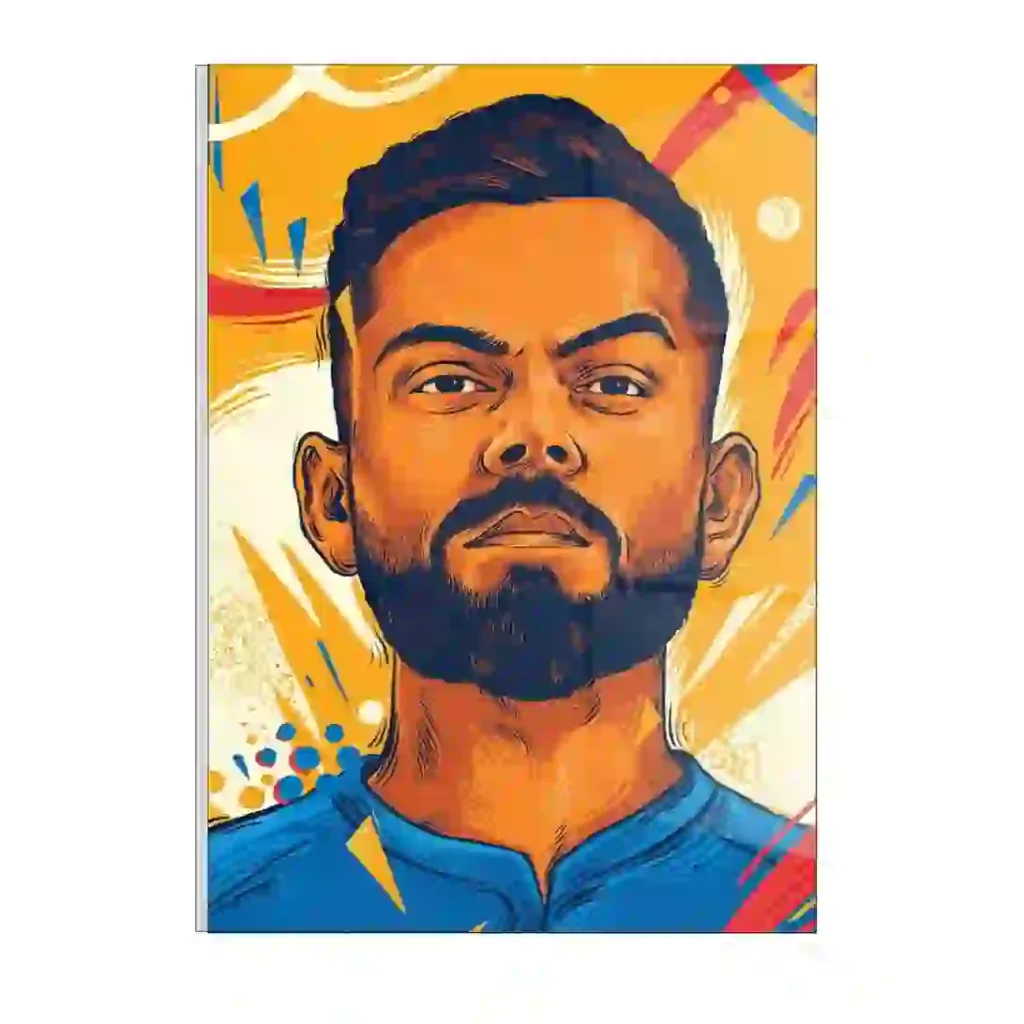 Virat Kohli Frame Photo - Glass Acrylic A4 Size