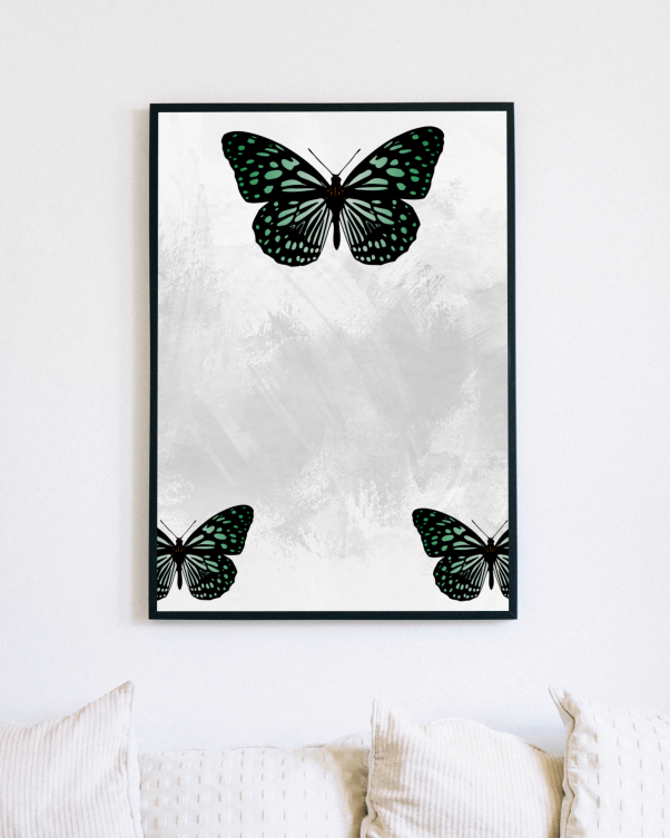 Elegant Positivity Butterfly Wall Art