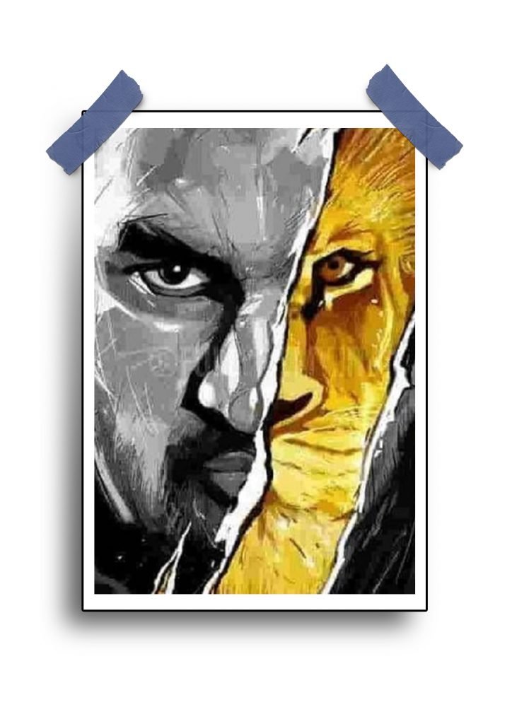 MS Dhoni Framed Poster – Premium Cricket Wall Art