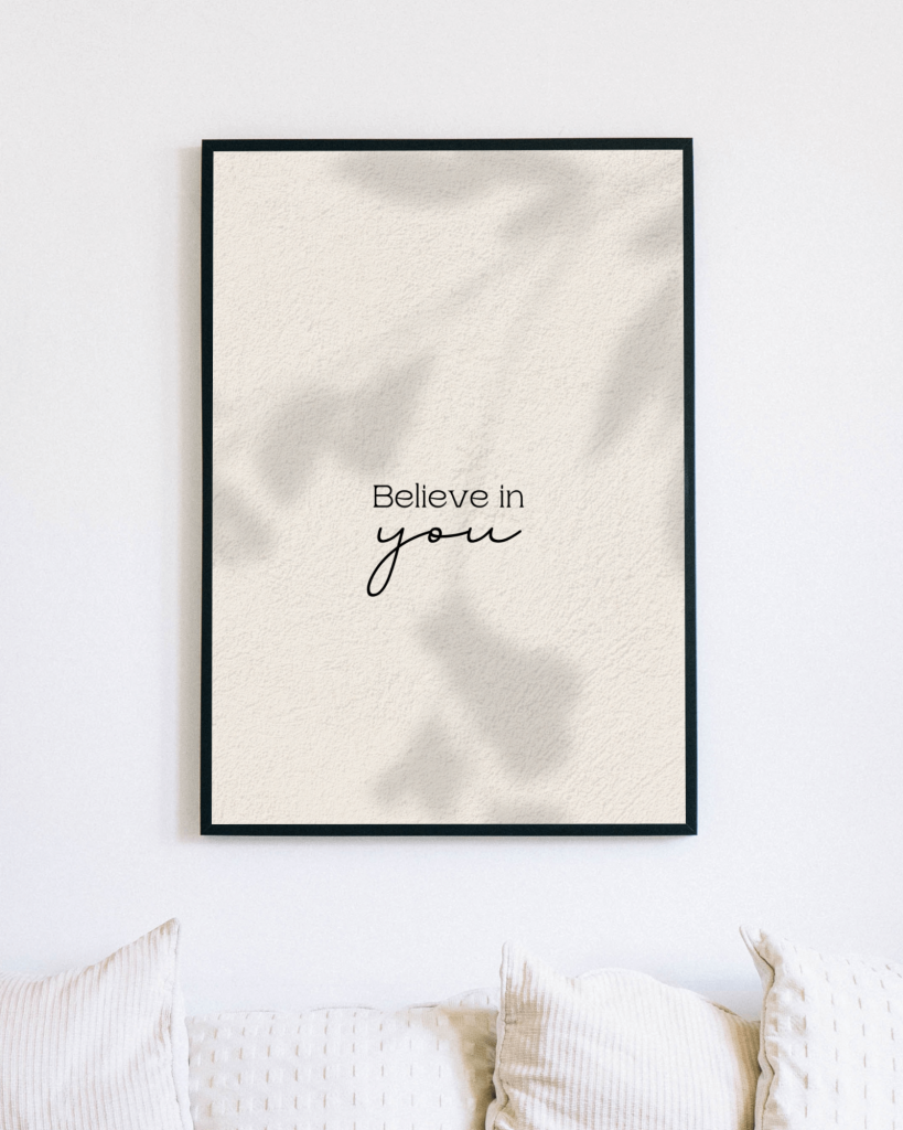 Motivation Photo Frame with Inspirational Quotes for Office & Home