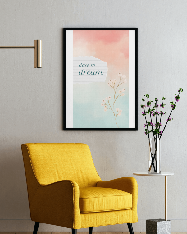 Dreamer's Delight 'Dare to Dream' Wooden Frame