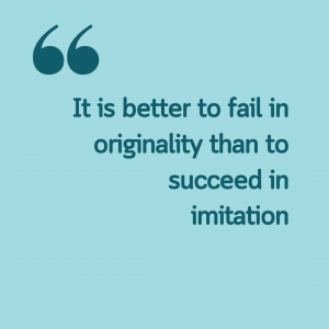 Originality Triumph ‘Better to Fail in Originality’ Wall Frame