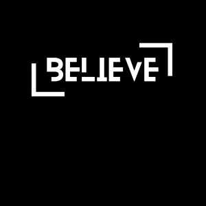 Faithful Belief ‘Believe’ Wooden Wall Frame