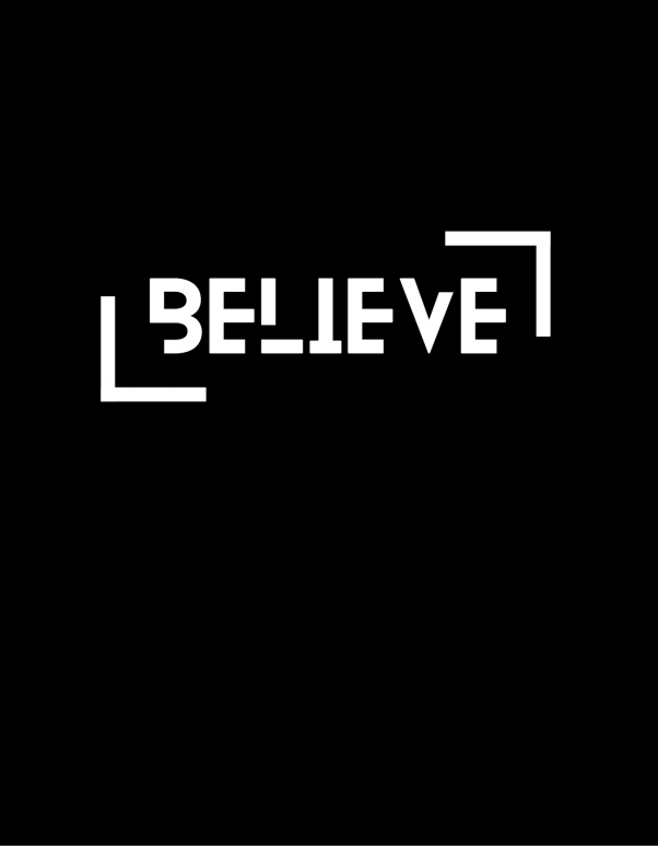 Faithful Belief 'Believe' Wooden Wall Frame - Image 2