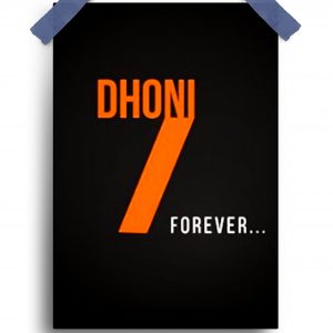 MS Dhoni Cricket Legend Poster – Captain Cool (12″x18″ Matte/Glossy Finish)