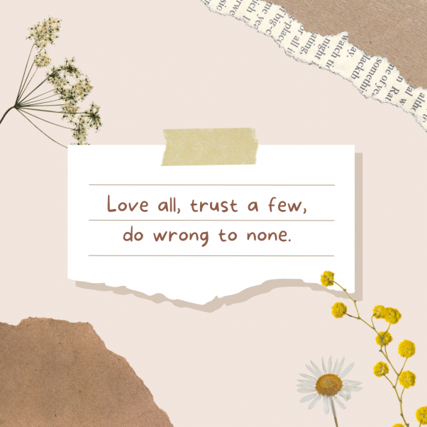 Virtuous Values 'Love All, Trust a Few' Photo Frame - Image 2