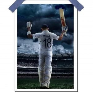 Virat Kohli No 18 Poster 12″x18″ Glossy/Matte Finish