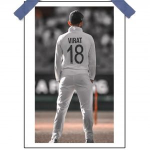 Virat Kohli No. 18 Poster 12″x18″ Glossy/Matte Finish