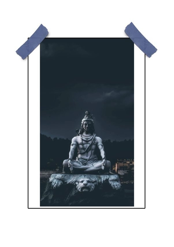 Mahadev Ka Poster - Spiritual Lord Shiva Wall Art for Home Decor and Meditation