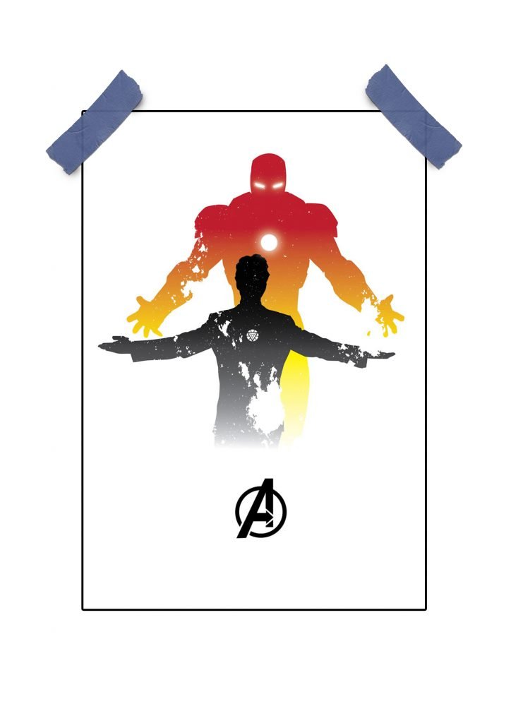 Super Hero Movie Poster Print