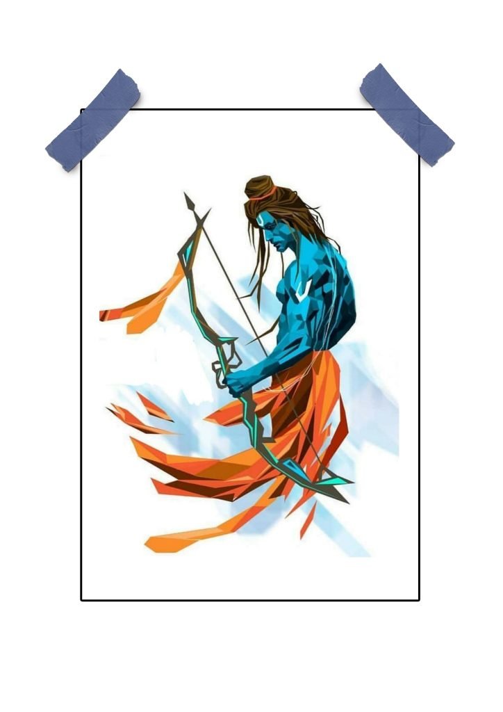 Shree Ram Poster for Home and Temple Wall Decoration