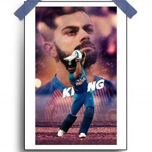 Indian Cricket Team Poster – Bleed Blue – 12″x18″ Glossy/Matte Finish