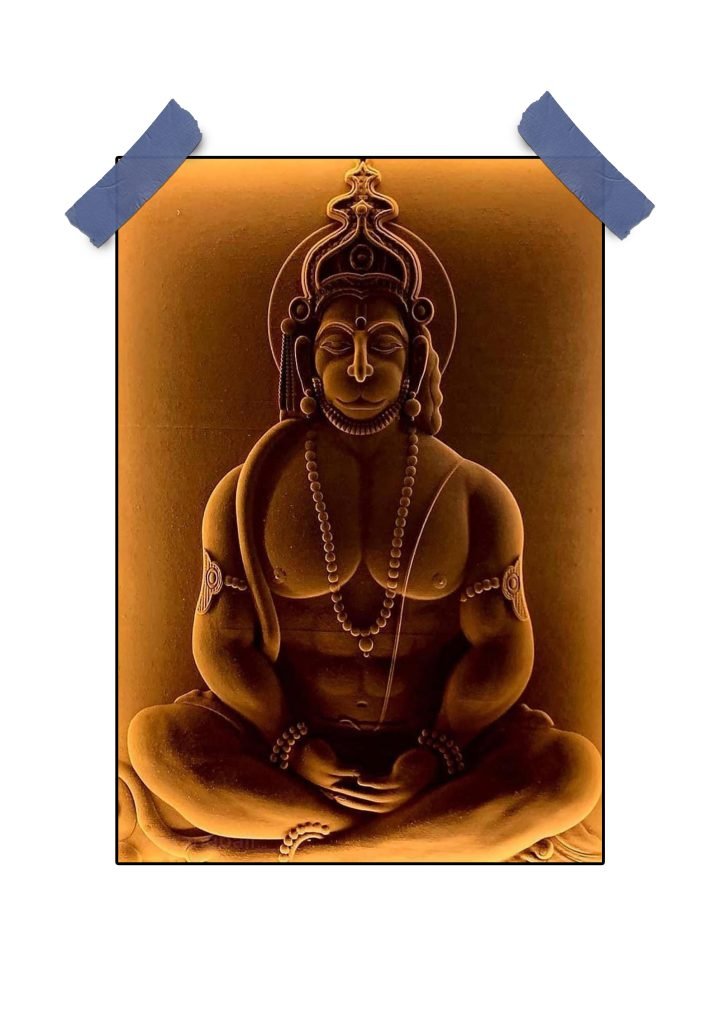 Bajrang Bali Poster - Hanuman Ji Wall Art for Spiritual Home Decor