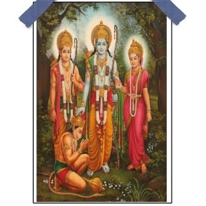 Shree Ram Family Poster – 12″x18″ | Matte & Glossy Options
