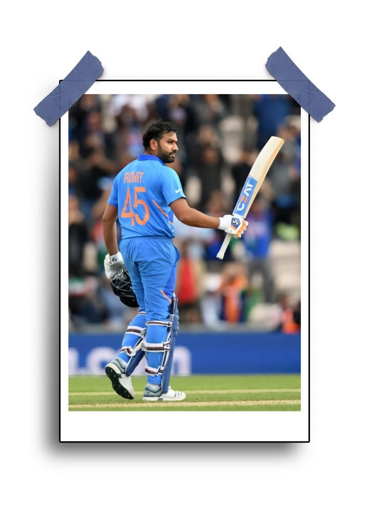 Rohit Sharma Century Poster