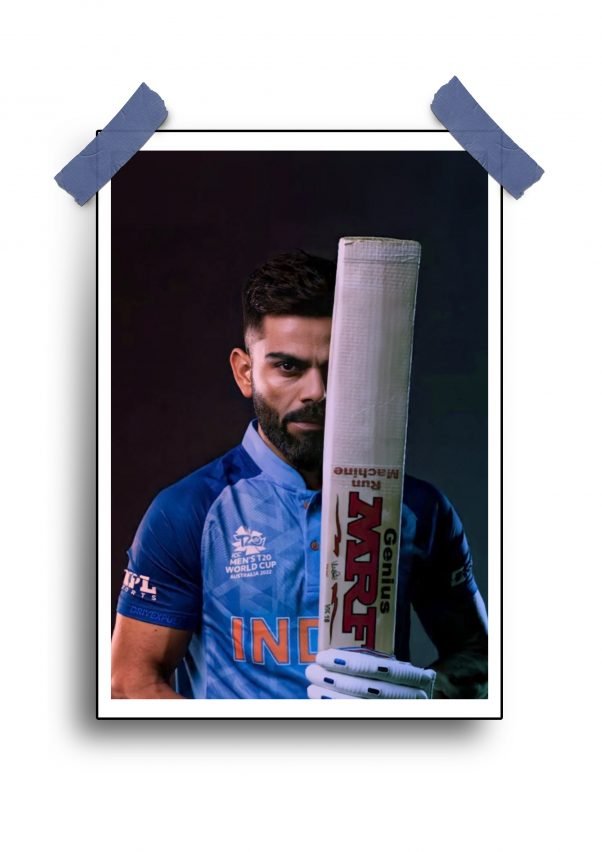 Virat Kohli Bat Poster