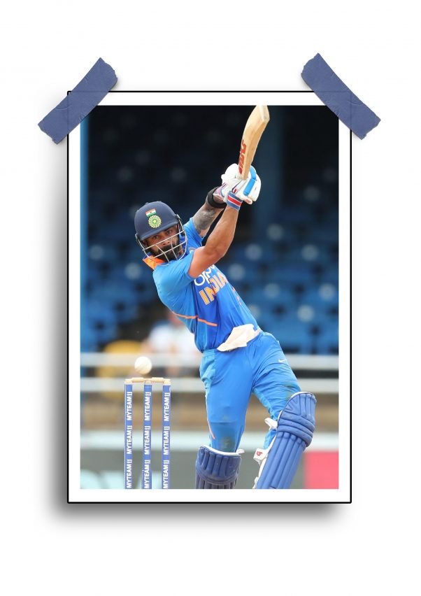 Virat Kohli Hitting Shot Poster