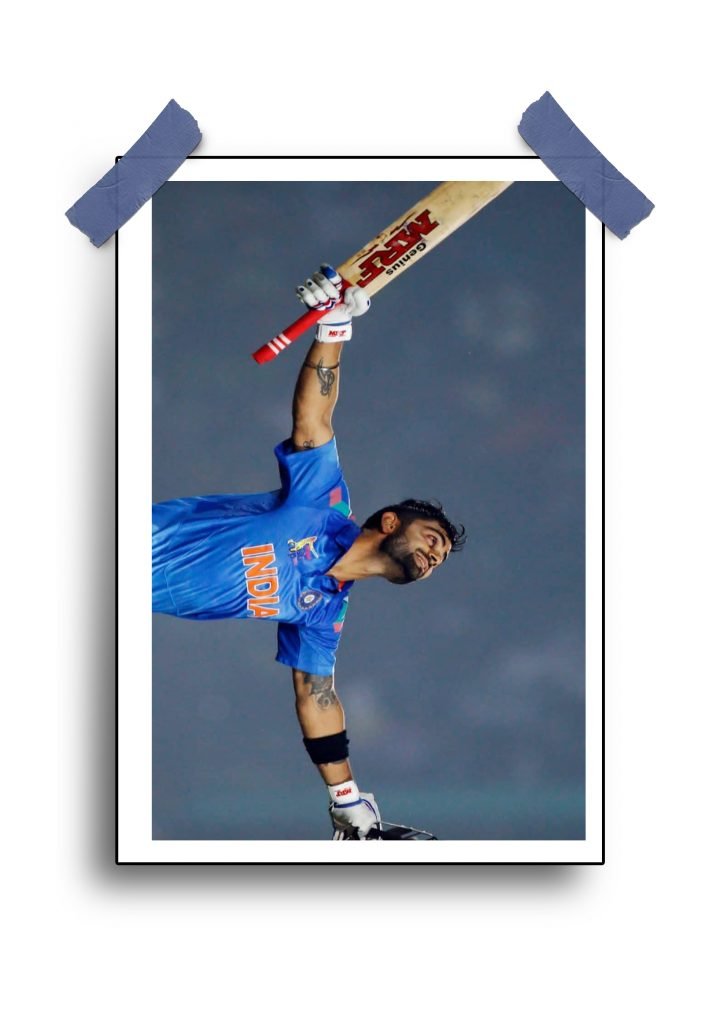Virat Kohli Celebrating Century Poster