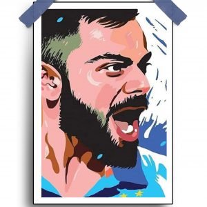 Virat Kohli Art Poster