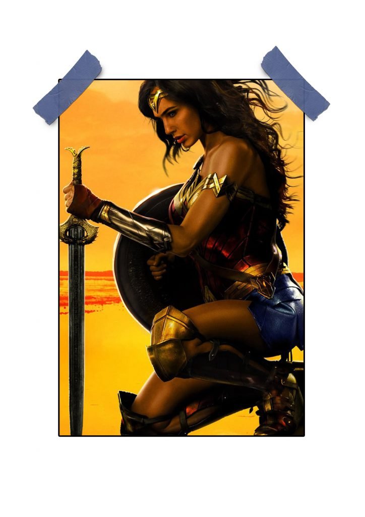 Premium Wonder Woman Movie Poster for Cinematic Wall Decor