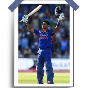 Suryakumar Yadav Century Poster – Cricket Art | 12″x18″ | Matte & Glossy Options