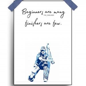 Indian Cricket Team Poster – Bleed Blue