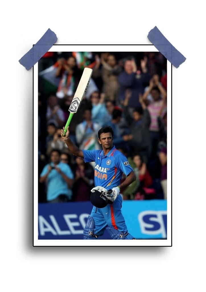 Rahul Dravid Poster - Inspirational Cricket Wall Art for Fans