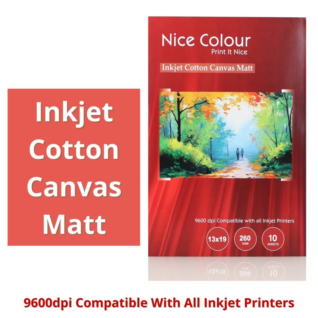 Inkjet Cotton Canvas Matt 13x19 Inch 260 GSM 10 Sheets