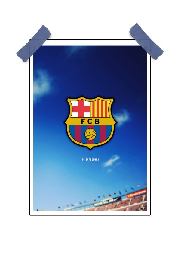 FCB Club Logo Poster