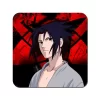 High-quality Uchiha Sasuke fridge magnet featuring detailed artwork from Naruto anime.