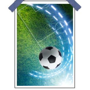 Football Art Poster – Soccer Stadium Wall Decor