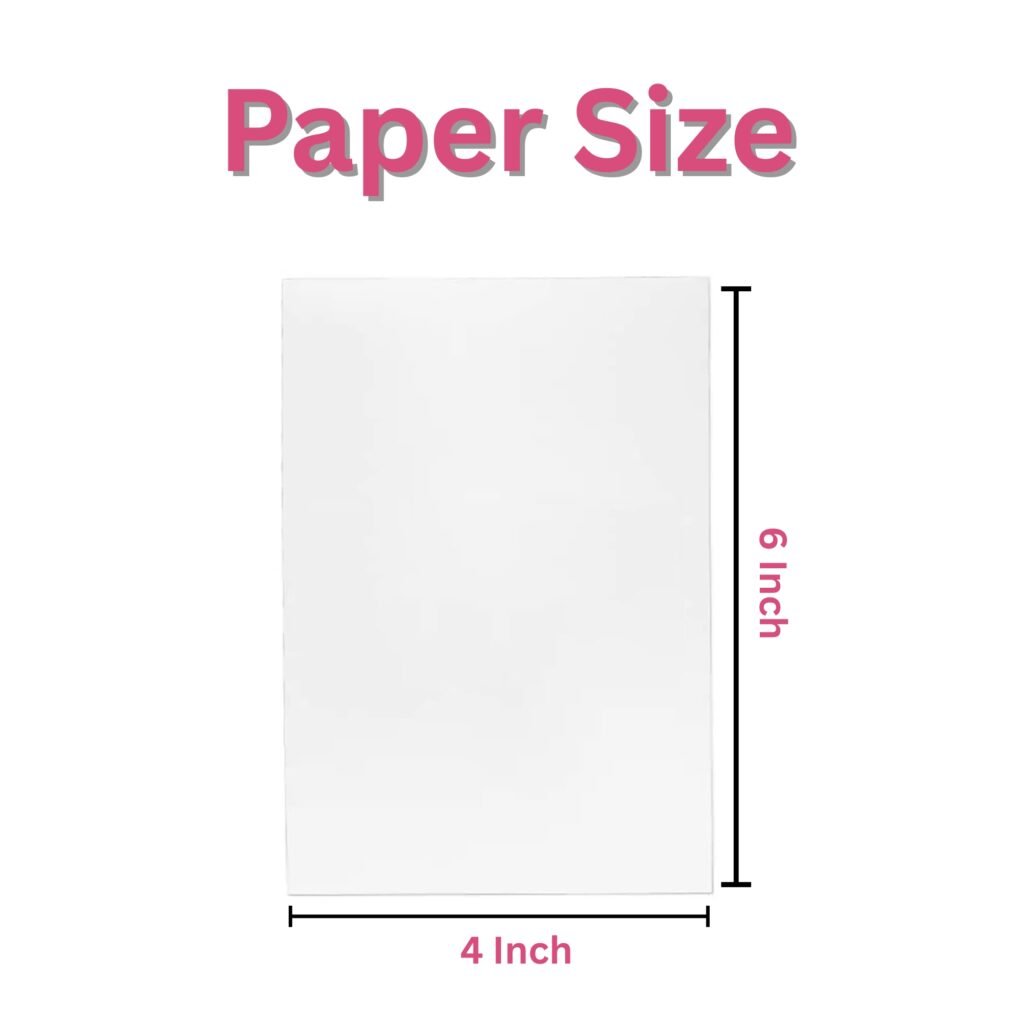 RC Inkjet Photo Paper 4x6 260 GSM Waterproof 100 Sheets – glossy resin coated