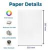High Glossy Inkjet Photo Paper A4 210 GSM 50 Sheet