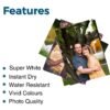 High Glossy Inkjet Photo Paper 4x6 180 GSM 100 Sheet – premium gloss finish