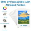 RC Inkjet Photo Paper A4 260 GSM Waterproof 50 Sheets – glossy resin-coated