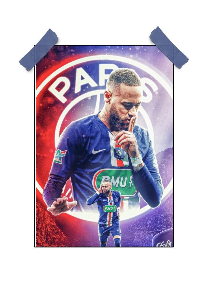 High-quality Poster Neymar for football fans and collectors.