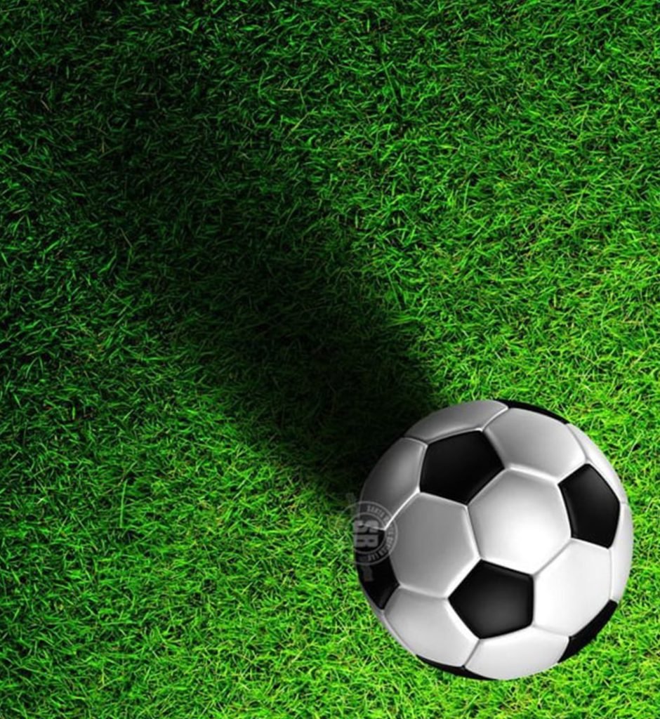 Green Grass Football Poster