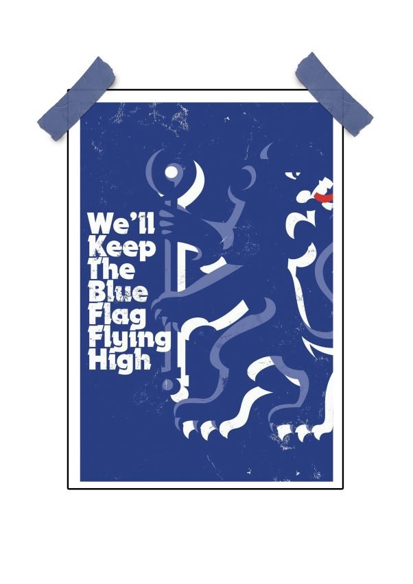 Chelsea Blue Flag Poster