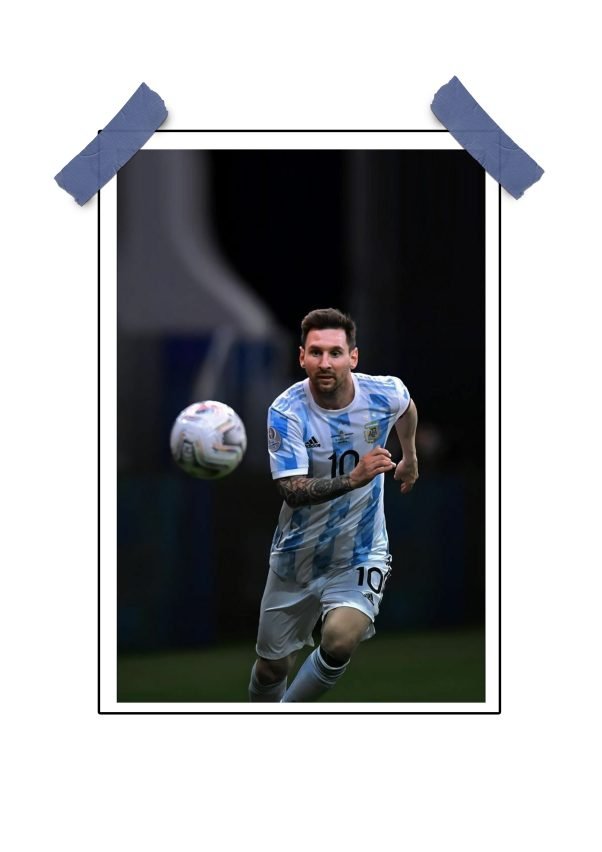 Lionel Messi Football Wall Poster
